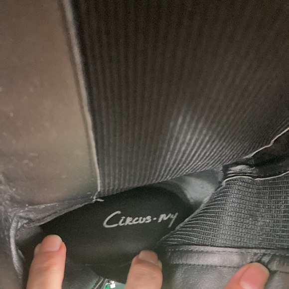 Absurdly tall lightweight black combat boots, Sam Edelman Circus size 8. - Picture 3 of 3